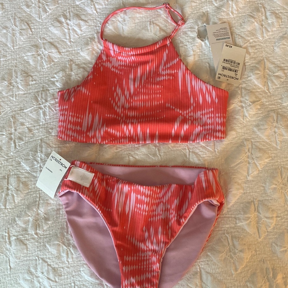 Zella two piece girls swim suit